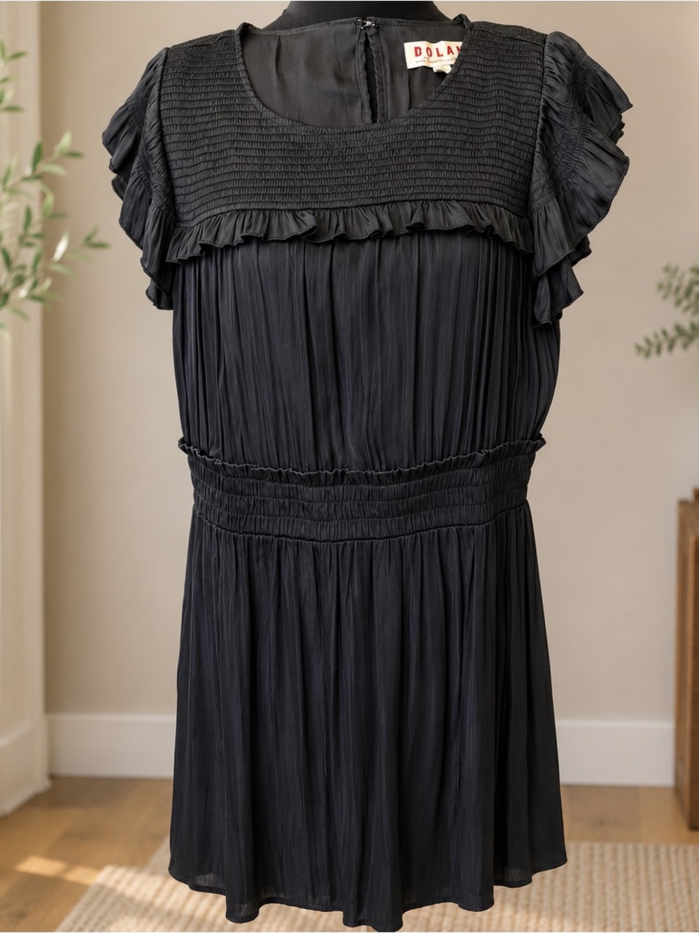 Dolan Black Garment with Textured Detail